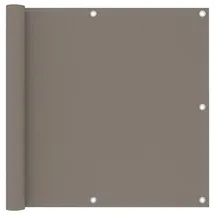 vidaXL Balkon-Sichtschutz 90 x 300 cm Taupe Oxford-Gewebe
