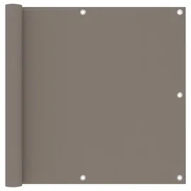 vidaXL Balkon-Sichtschutz 90 x 300 cm Taupe Oxford-Gewebe