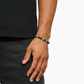 Thomas Sabo Bead Armband mit Malachit, Tigerauge, Jaspis silberfarben 21 Größe 21