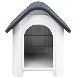 vidaXL Hundehütte 59 x 75 x 66 cm Polypropylen Grau
