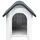 vidaXL Hundehütte 59 x 75 x 66 cm Polypropylen Grau
