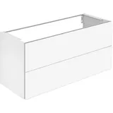 Keuco Waschtischunterschrank 2 Frontauszüge 120 x 60,5 x 49 cm Anthrazit Lack Seidenmatt/Anthrazit Glas