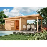 Karibu Schleppdach für Gartensaunen Skrollan 2+3