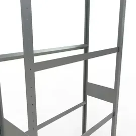 Schulte Lagertechnik Reifenregal Stahlblech 2750 x 1050 x 400 mm silber 4 Lag