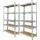 ECD Germany 2er Set Werkstattregal 180x90x40 cm verzinkt - belastbar bis 750kg - 5 Mdf-platten - Lagerregal Steckregal Kellerregal Garagenregal Metallregal Regal Werkbank