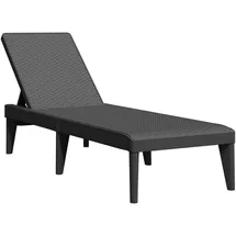 vidaXL Sonnenliege 186 x 60 x 29 cm Anthrazit