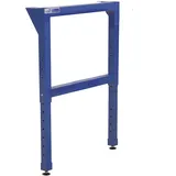 ADB Werkbankfuß höhenverstellbar, Lichtblau (RAL 5012), für Werkbänke 700 mm Tiefe, stabil, pulverbeschichtet, mit Bodengleitern, inkl. Montagematerial