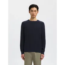 Selected Rundhalspullover Blau S