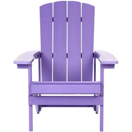 Beliani Moderner Muskoka Gartenstuhl 75 x 88 x 75 cm lila