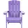 Beliani Moderner Muskoka Gartenstuhl 75 x 88 x 75 cm lila