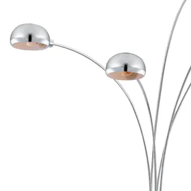GLOBO Stehlampe 5-flg. 130x120x200 cm silber