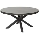 dasmöbelwerk Gartentisch Gartentisch Burundi Balkontisch Bistrotisch Ø150x75cm rund Anthrazit (1-St) grau