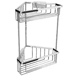 Doppelter Eckduschkorb ROMAN DIETSCHE chrom - 644010