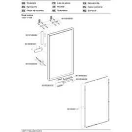 Keuco Royal Lumos 460x850x60mm, 45 W, Licht einst, si-elox