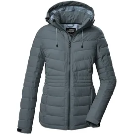 KILLTEC Damen Steppjacke mit abzippbarer Kapuze/Funktionsjacke ist wasserabweisend KOW 10 WMN QLTD JCKT, blaugrau, 44,