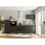P & B Küchenzeile Jazz 320 cm schwarz