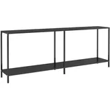 vidaXL Konsolentisch 200x35x75,5 cm schwarz