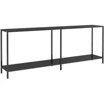 vidaXL Konsolentisch 200x35x75,5 cm schwarz