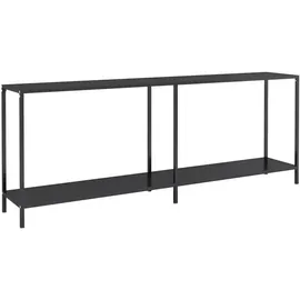 vidaXL Konsolentisch 200x35x75,5 cm schwarz