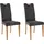 Home Affaire Esszimmerstuhl Roberta (Set), 2 St., Microfaser, grau