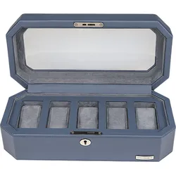 Uhrenbox WINDROSE "Tempora, 804010.05", blau, Aufbewahrungsboxen, Damen, Aufbewahrung, Uhrenkasten, Ø max.40mm, Armbanduhr, Geschenkidee