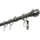 GARDINIA Gardinenstangen-Set Kugel Ø 19 mm Länge 220 cm Edelstahl-Optik