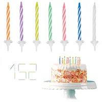 Relaxdays Geburtstagskerzen 6 cm 1520 St. bunt