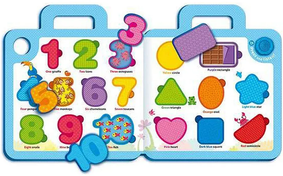 Pädagogisches Spielzeug Reig Handtasche Zahlen 18 Stücke Alphabet