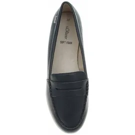 s.Oliver Damen Mokassins aus Kunstleder Elegant, Blau (Navy), 41 EU - 41 EU