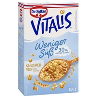 Dr. Oetker Dr.Oetker Vitalis Knusper Pur weniger süß Müsli