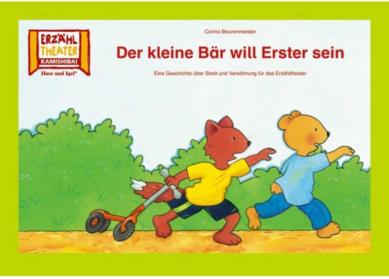 Kamishibai Erzähltheater / Der Kleine Bär Will Erster Sein / Kamishibai Bildkarten - Corina Beurenmeister