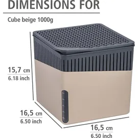 Wenko Luftentfeuchter Modell Cube mit 2 x 1000 g Entfeuchter-Blöcken