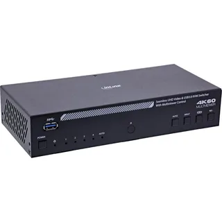 InLine KVM Switch 4-Fach HDMI Multiviewer USB Hub schwarz
