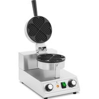 Royal Catering Waffeleisen herzförmig Waffelmaschine Waffelautomat 1000 W 50 - 300 °C 0 - 5 min, Waffeleisen, Silber