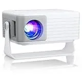 Mini Beamer, AKIYO Mini Projektor, Tragbarer Filmprojektor 1080P Unterstützt für Kindergeschenk, Heimkino Video Beamer, Kompatibel mit Smartphone/TV Stick/HDMI/AV