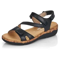 REMONTE Damen R6850 Sandale, schwarz / 01, 41 EU