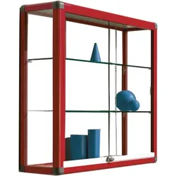 Wandvitrine V16 mit 2 verstellbaren Dickglasböden