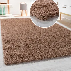 Hochflor-Teppich PACO HOME "Sky 250", beige, B:200cm H:34mm L:280cm, Polypropylen (PP), Teppiche, gewebt, Uni-Farben, intensive Farbbrillanz, auch als Läufer erhältlich