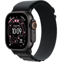 Apple Watch Ultra 3 GPS + Cellular 49 mm Titangehäuse Schwarz Alpine Loop Schwarz L