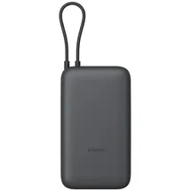 Xiaomi Powerbank 20000 mAh (mit integriertem Kabel) Grau Dark Grey) - Grau