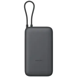 Xiaomi Powerbank 20000 mAh (mit integriertem Kabel) Grau Dark Grey) - Grau