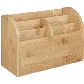 Relaxdays Schreibtisch-Organizer Holz Braun 1 St.