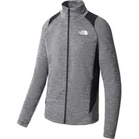 The North Face Mens Athletic Outdoor Full-Zip Midlayer Asphalt Grey Light heather-tnf S