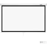 Tectake tectake® Beamer-Leinwand für 4K HD, Ultra HD und Full HD, Gain-Faktor 1.0 ausziehbares Gewebetuch, faltenfrei, Format 16:9, 84“