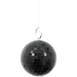 SATISFIRE Spiegelkugel 10cm schwarz Discokugel Mirrorball Party Disko Deko