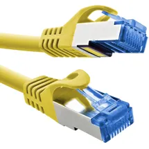 InLine Patchkabel, Cat.6A, S/FTP, TPE (LSZH), CCA, gelb, 5m