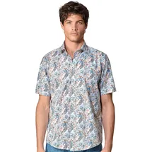 CasaModa Freizeithemd Kurzarm Blau 3XL