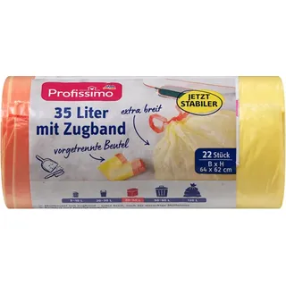 Prof. 35l Müllbeutel mit Zugband