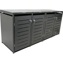 DEGAMO Mülltonnenbox 264 x 80 x 116 cm anthrazit