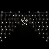 Mojawo Lichtervorhang LED 5 m warmweiß